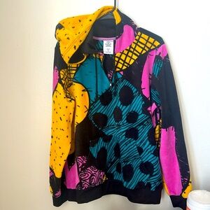 Disney Colorful Patchwork Jacket - Black, Pink, Yellow, Teal